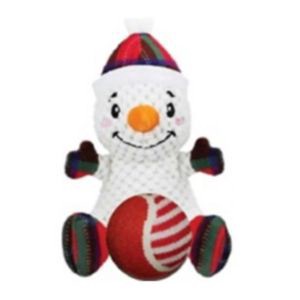 slide 1 of 1, Unique Petz Plush Tennis Ball Toy Set, Snowman, 1 ct