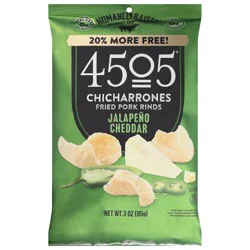 4505 Meats Jalapeno Cheddar Chicharrones 3 oz