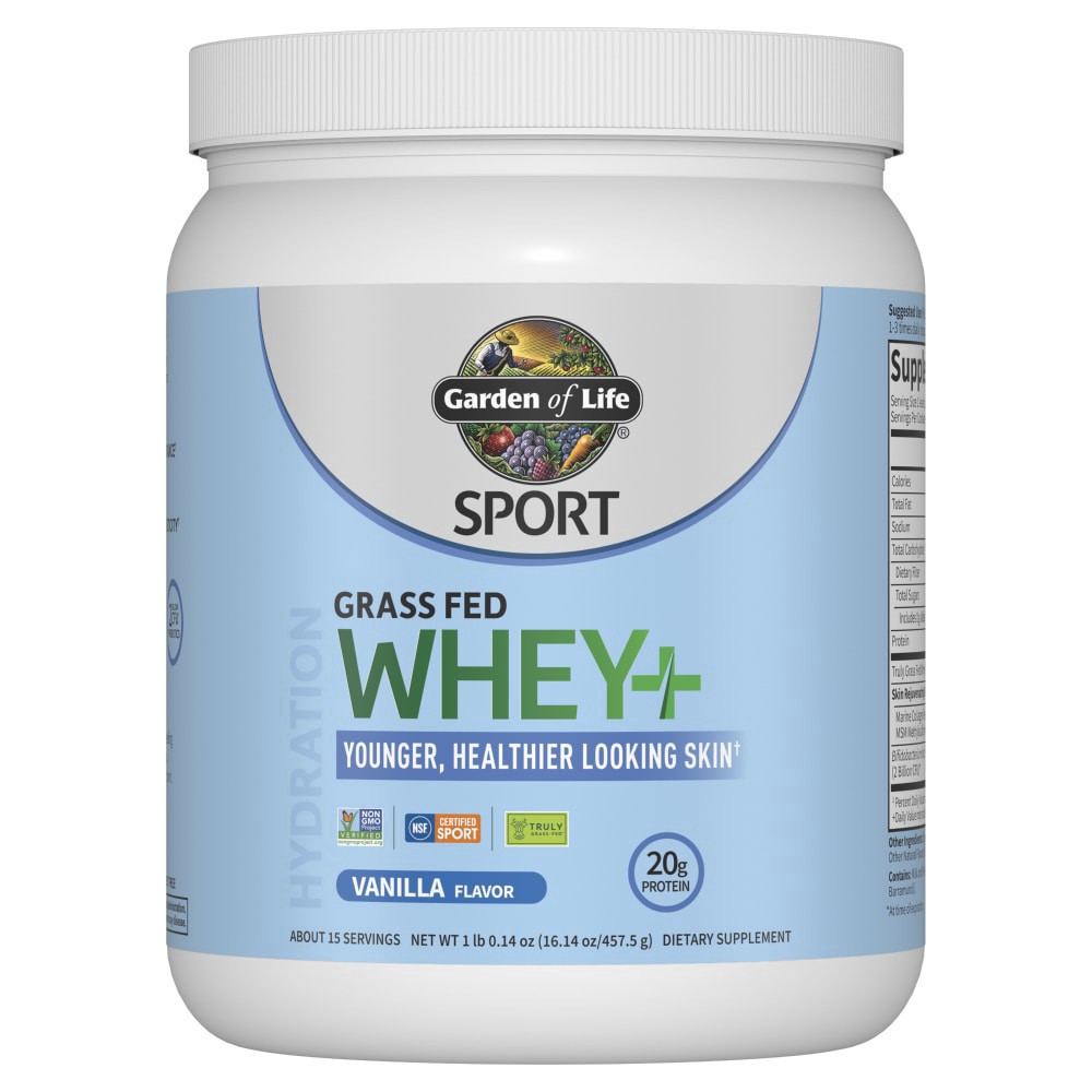 slide 1 of 1, Garden Of Life Vanilla Sport Skin Whey Protein Powder, 16.14 oz