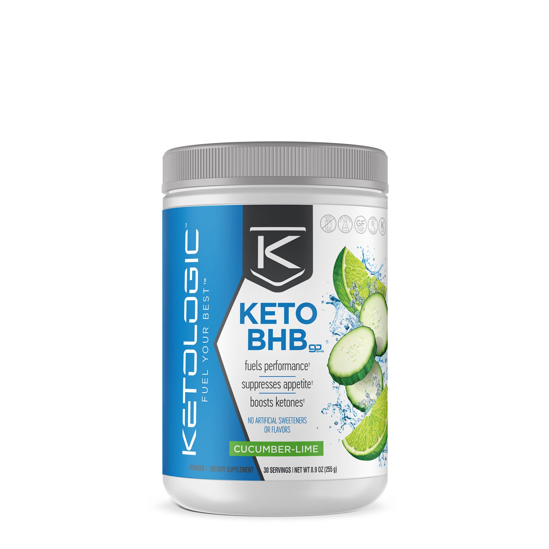 slide 1 of 1, KetoLogic Keto BHB - Cucumber-Lime, 1 ct