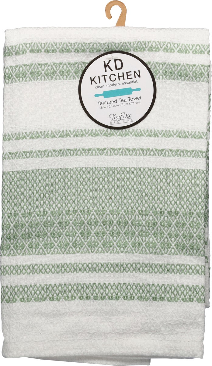 slide 10 of 11, Kay Dee Green Tea Tea Towel, 1 ct
