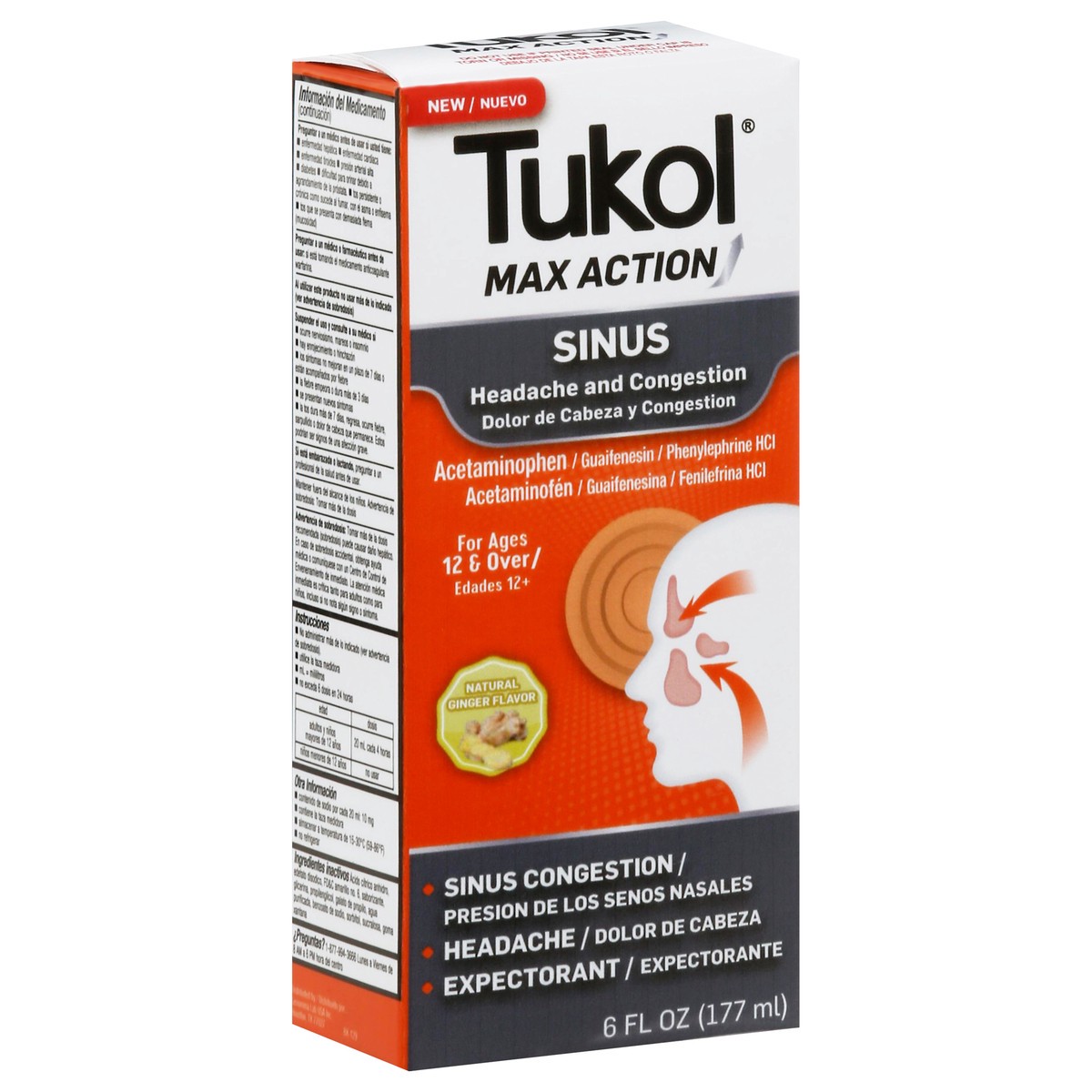 slide 2 of 13, Tukol Headache and Congestion Sinus 6 fl oz, 6 oz