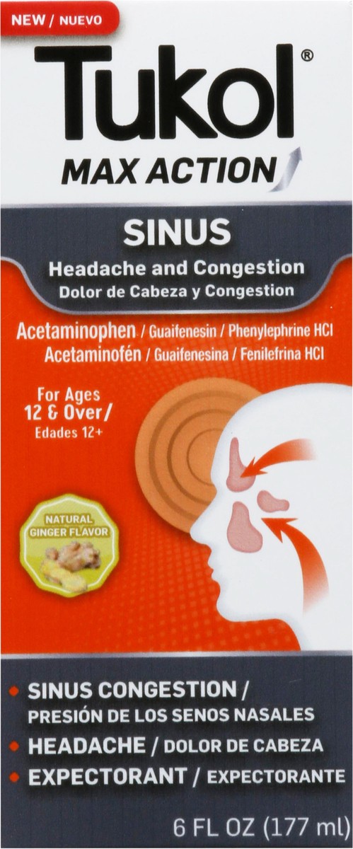slide 4 of 13, Tukol Headache and Congestion Sinus 6 fl oz, 6 oz