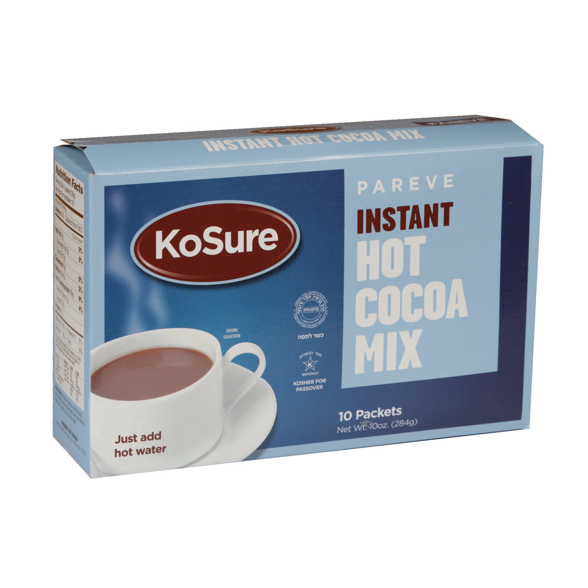 slide 1 of 1, Ko Sure Pareve Instant Hot Cocoa Mix - 10 ct, 10 ct