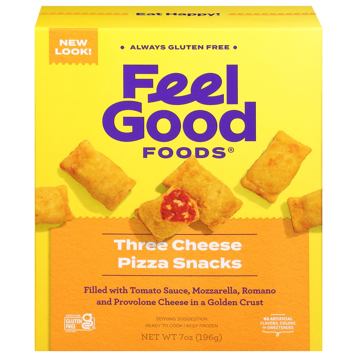 slide 1 of 1, Feel Good Foods Three Cheese Pizza Snacks 7 oz, 7 oz