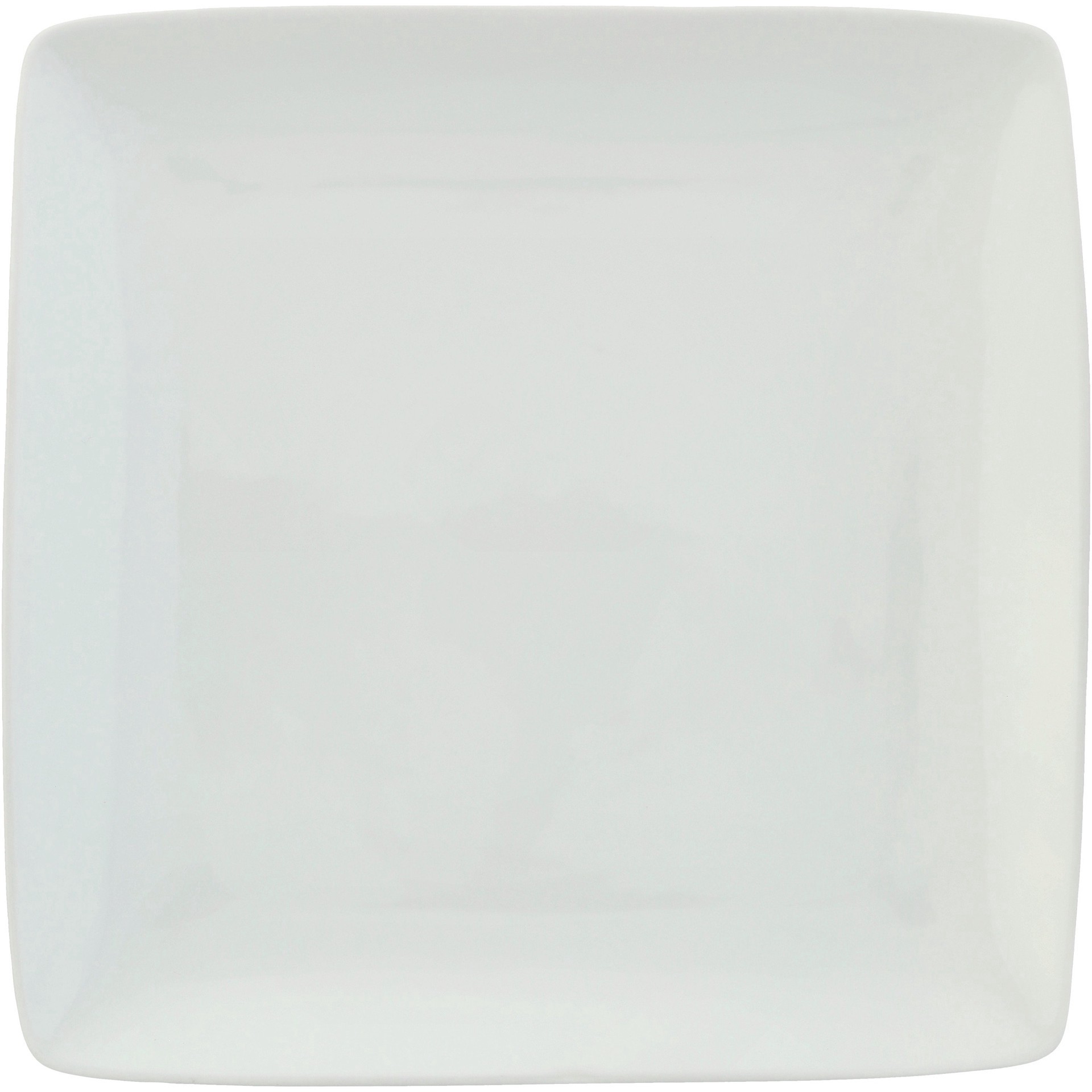 slide 1 of 1, our goods Square Porcelain Dinner Plate - White, 10ftft