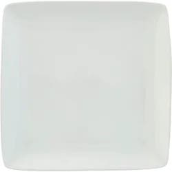 our goods Square Porcelain Dinner Plate - White