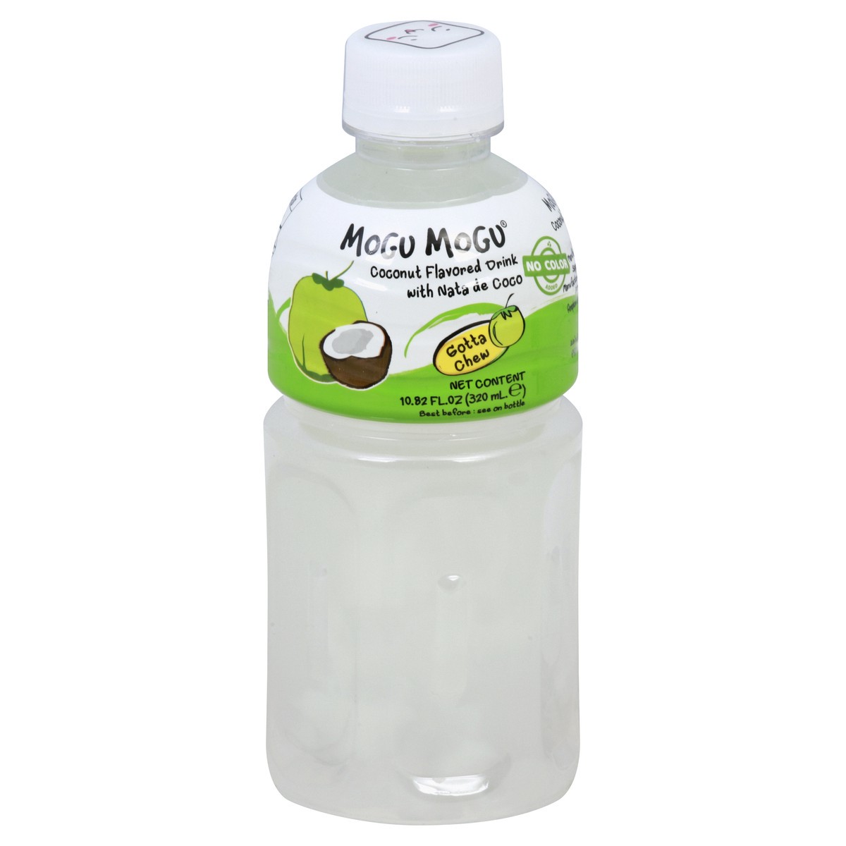 slide 6 of 7, Mogu Mogu Coconut Flavored Drink with Nata de Coco 10.82 fl oz, 1 ct