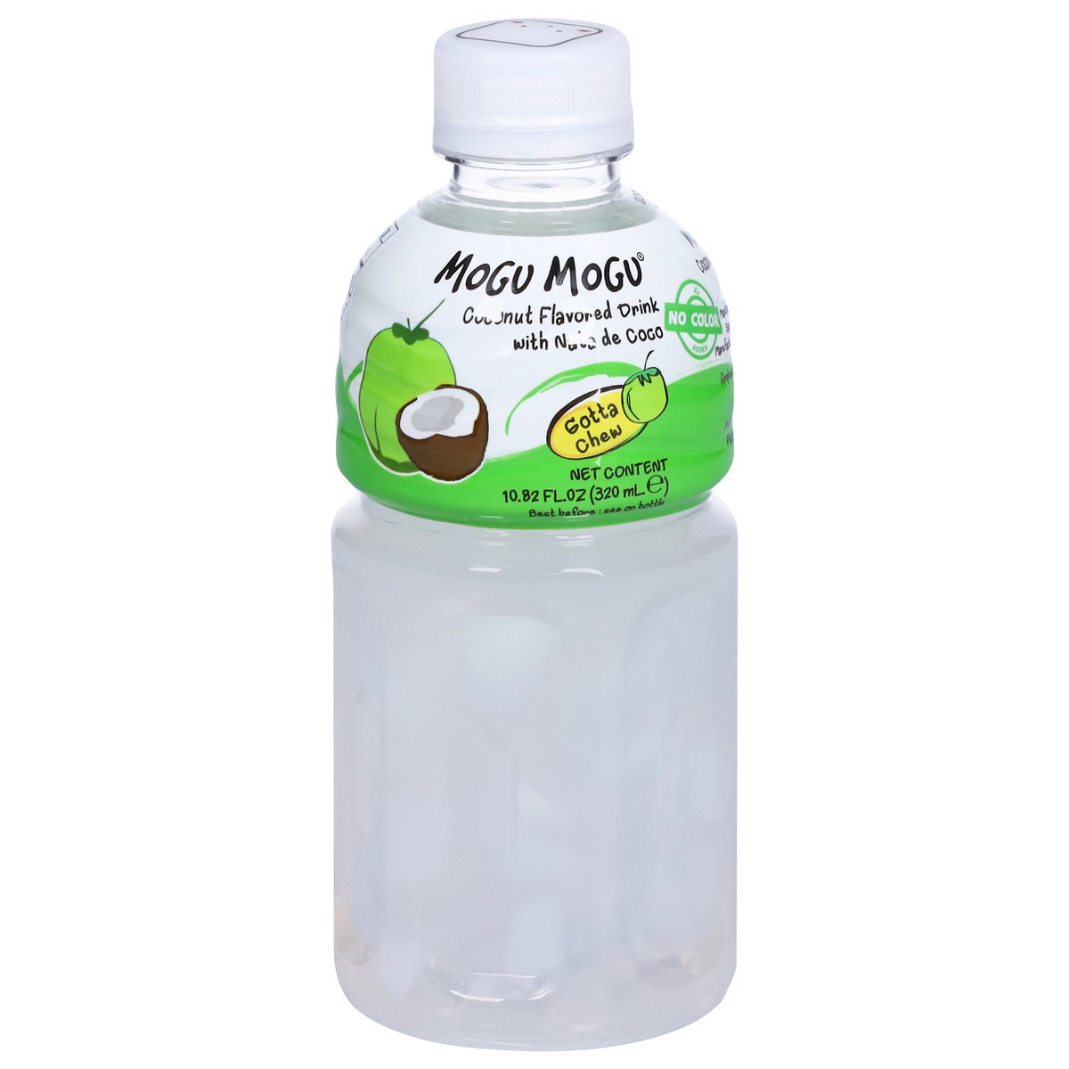 slide 1 of 7, Mogu Mogu Coconut Flavored Drink with Nata de Coco 10.82 fl oz, 1 ct