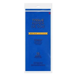 American Greetings Royal Blue Tissue Paper, 15 ct