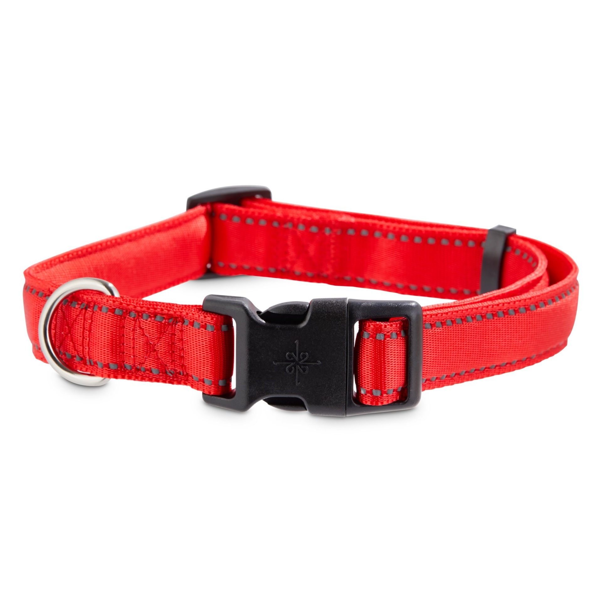 slide 1 of 1, Good2Go Reflective Red Dog Collar, LG