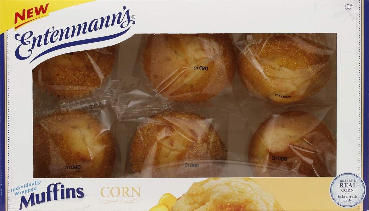 slide 2 of 4, Entenmann's Corn Muffins, 6 ct