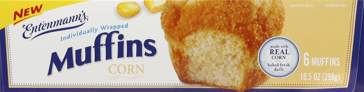 slide 4 of 4, Entenmann's Corn Muffins, 6 ct