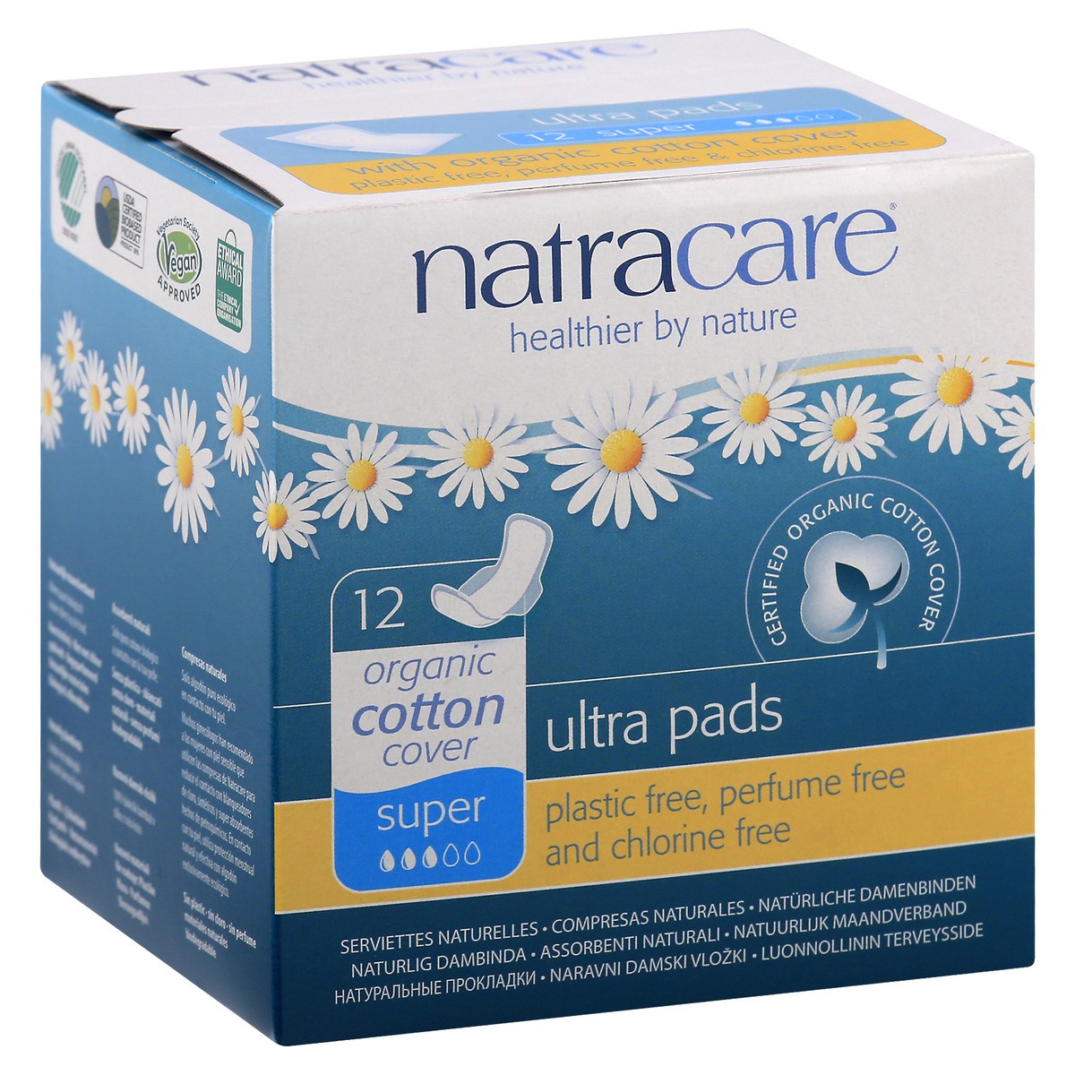 slide 3 of 10, Natracare Pads 12 ea, 12 ct