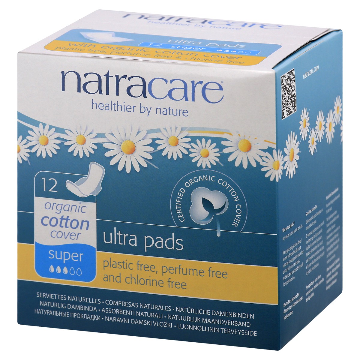 slide 9 of 10, Natracare Pads 12 ea, 12 ct
