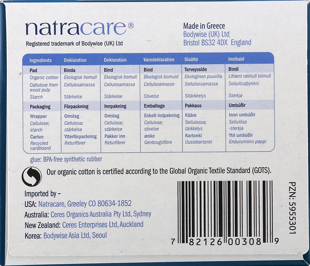 slide 7 of 10, Natracare Pads 12 ea, 12 ct