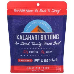 Kalahari Biltong Spicy Peri Peri Air Dried Thinly Sliced Beef 2 oz