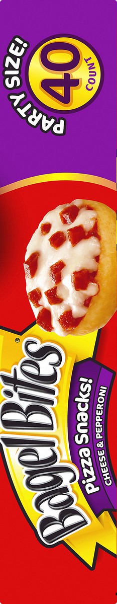 slide 5 of 9, Bagel Bites Cheese & Pepperoni Mini Pizza Bagel Frozen Snacks, 40 ct Box, 40 ct