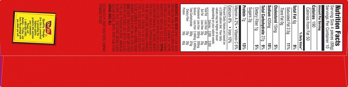 slide 4 of 9, Bagel Bites Cheese & Pepperoni Mini Pizza Bagel Frozen Snacks, 40 ct Box, 40 ct