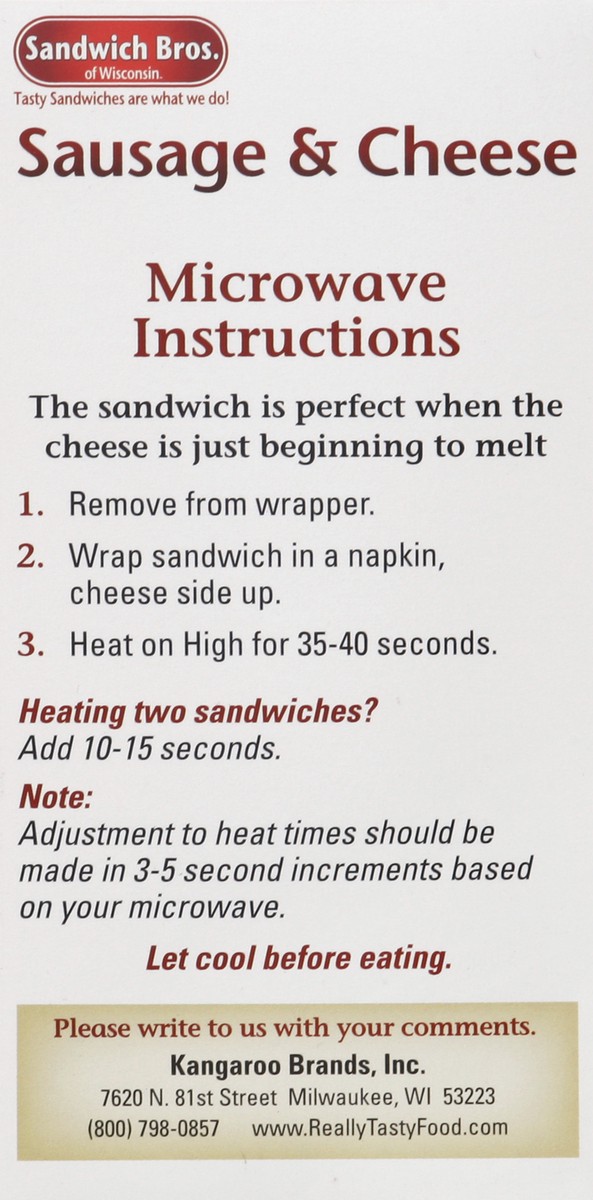 slide 3 of 4, Sandwich Bros. Sausage and Cheese Flatbread Pocket Sandwiches, 9 oz, 4 Count, 9 oz