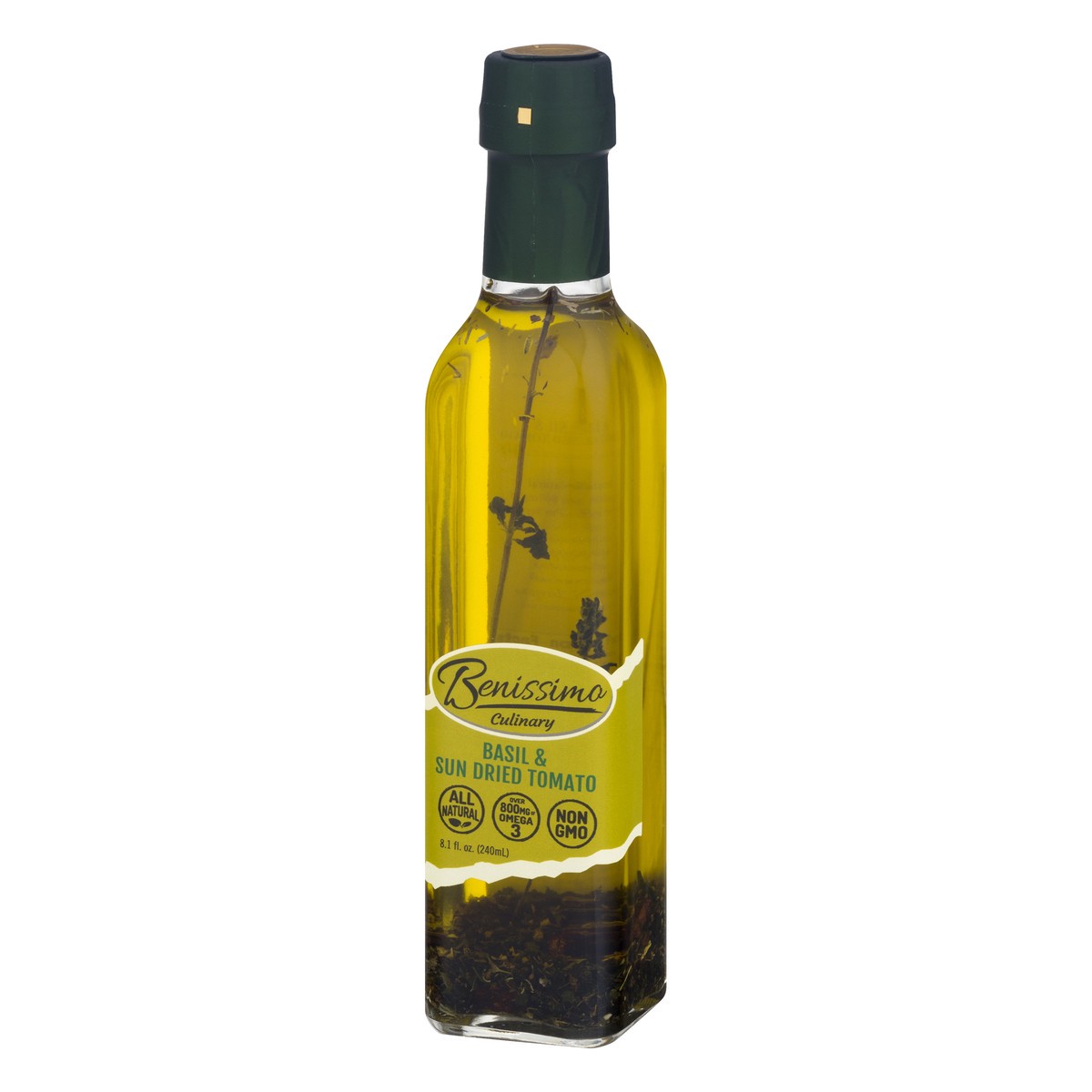 slide 3 of 9, Benissimo Basil Tomato Olive Oil, 8.1 oz