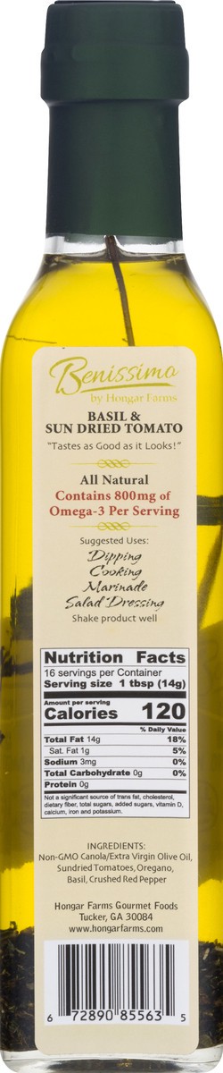 slide 5 of 9, Benissimo Basil Tomato Olive Oil, 8.1 oz