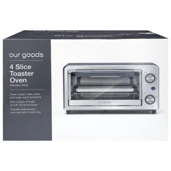 our goods 4 Slice Toaster Oven - Stainless Steel