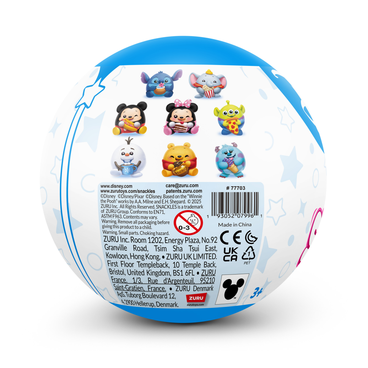 slide 7 of 7, ZURU Snackles Disney 5-inch Plush by ZURU, 1 ct