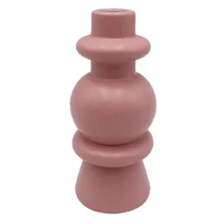 Holiday Home Easter 7.4 in Ceramic Candle Holder - Pink
