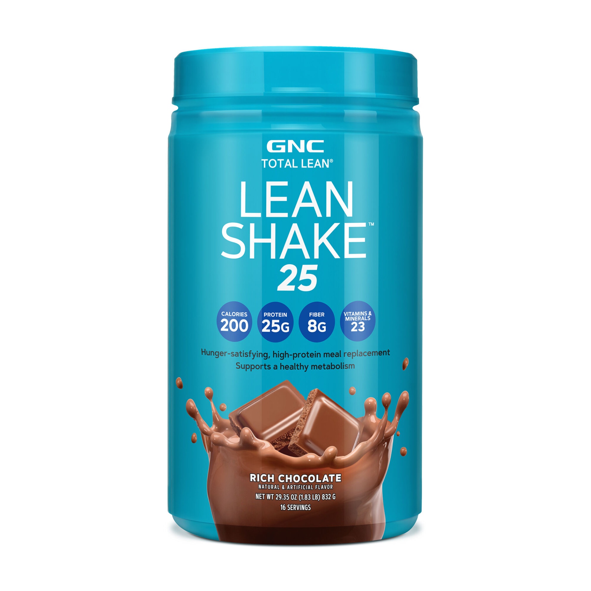 slide 1 of 1, GNC Total Lean Lean Shake 25 - Rich Chocolate (California Only), 1.83 lb