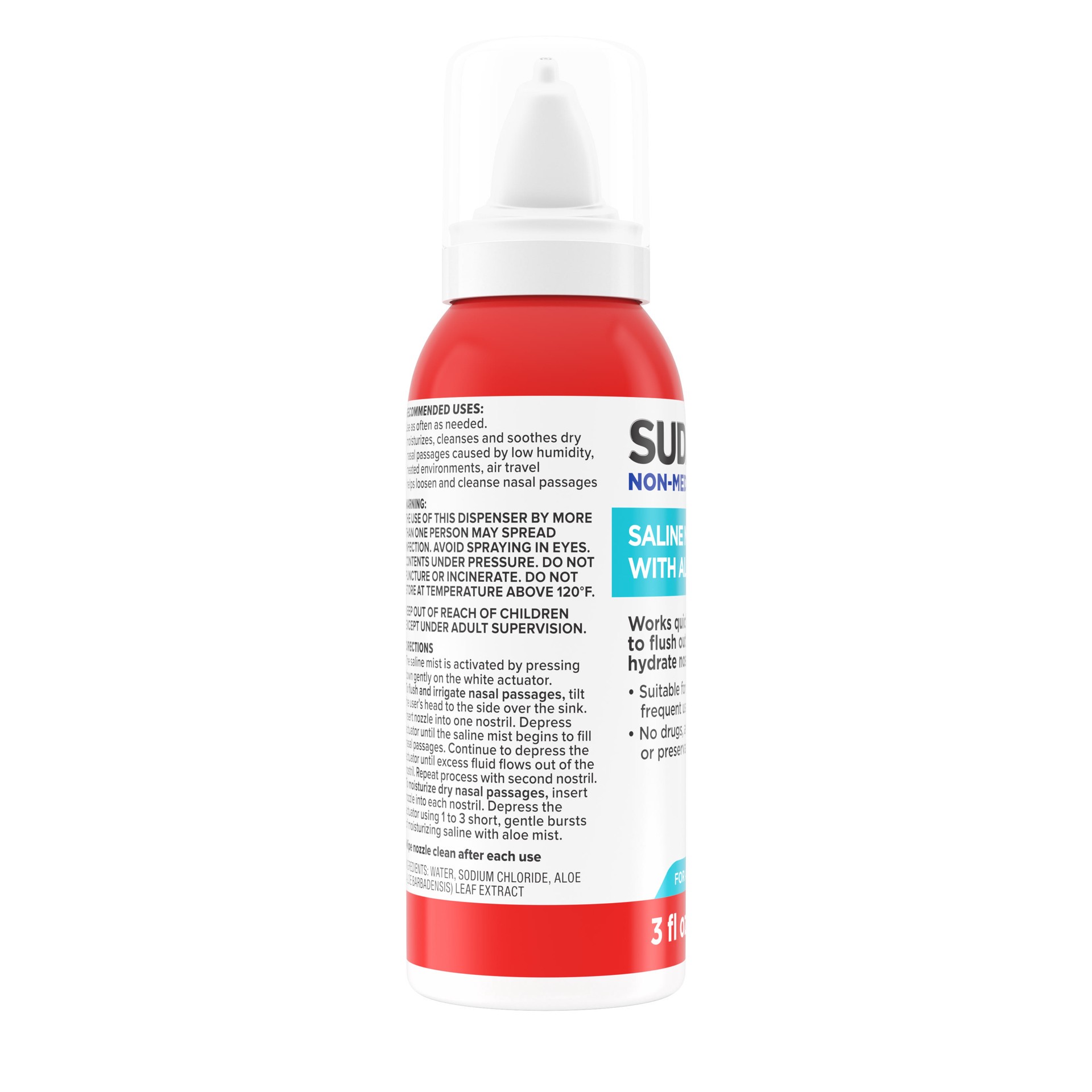 slide 5 of 6, Sudafed Saline Nasal Mist, 3 oz