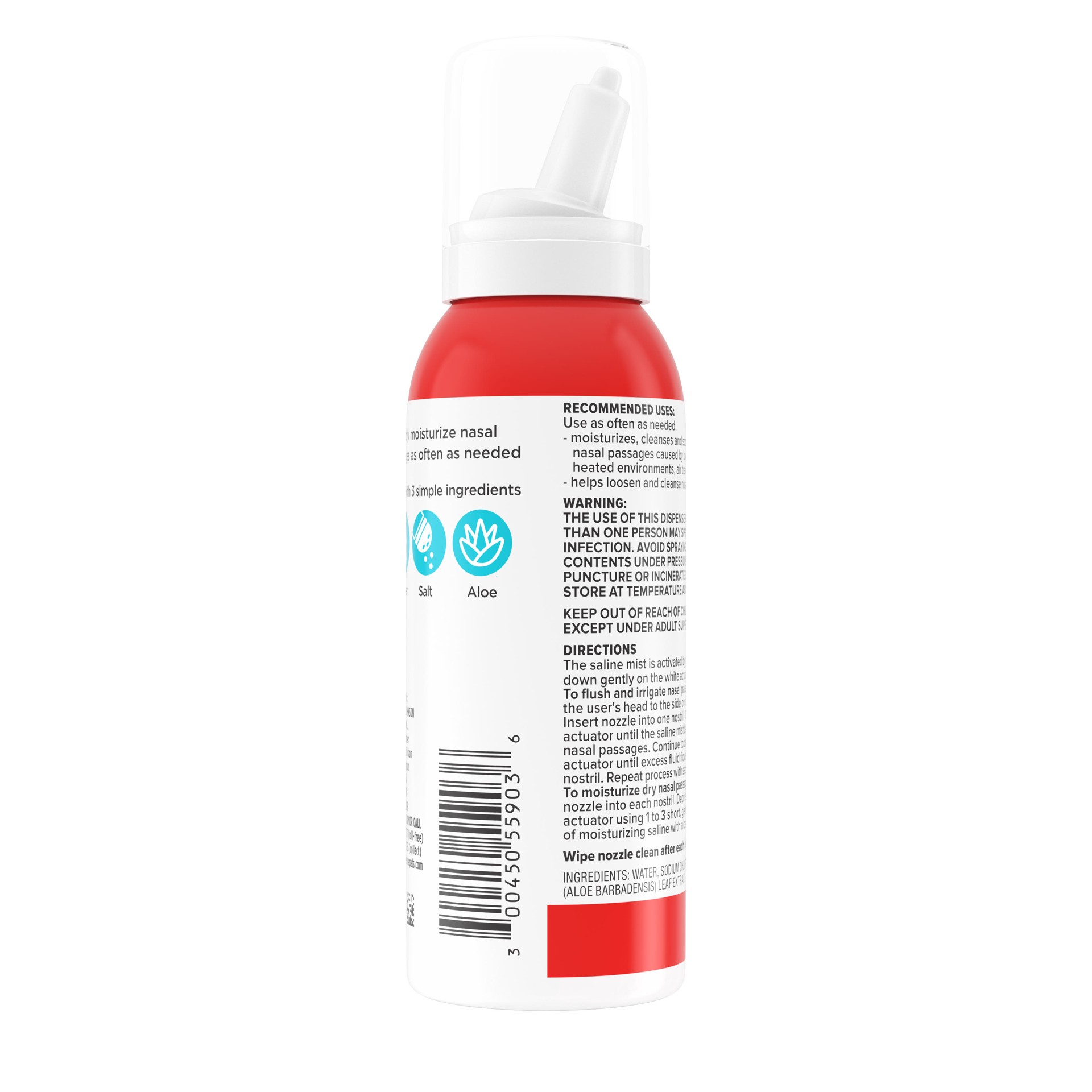 slide 4 of 6, Sudafed Saline Nasal Mist, 3 oz