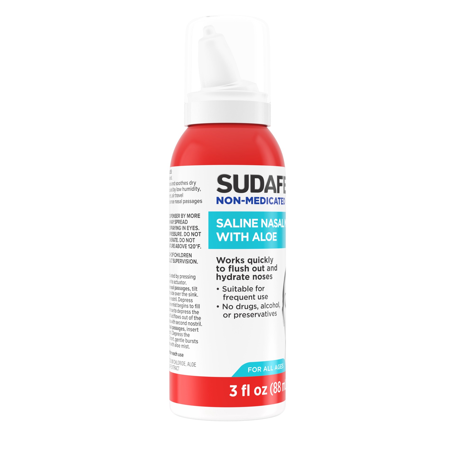 slide 2 of 6, Sudafed Saline Nasal Mist, 3 oz