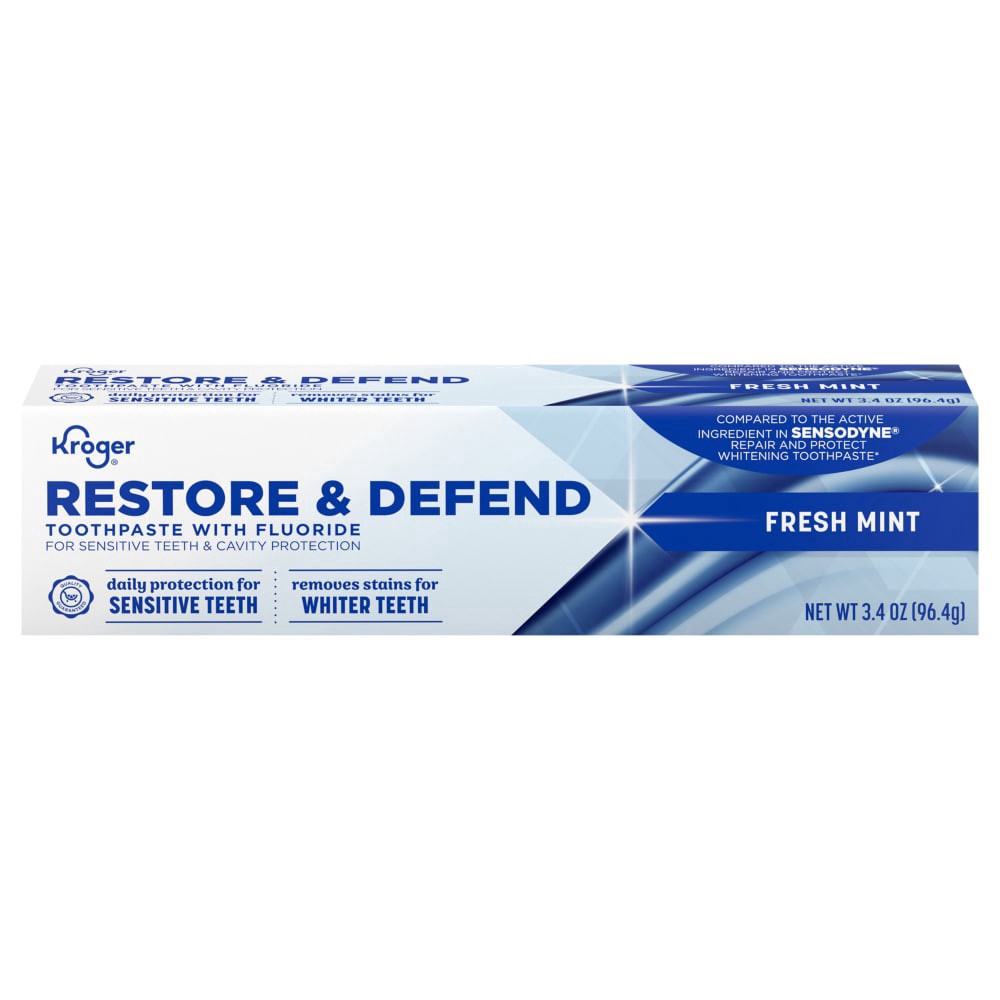slide 1 of 1, Kroger® Restore and Defend Toothpaste, 3.4 oz