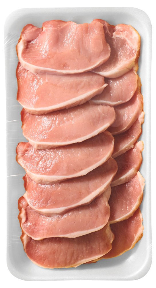 slide 1 of 1, Pork Boneless Thin Cut Chops Value Pack, per lb