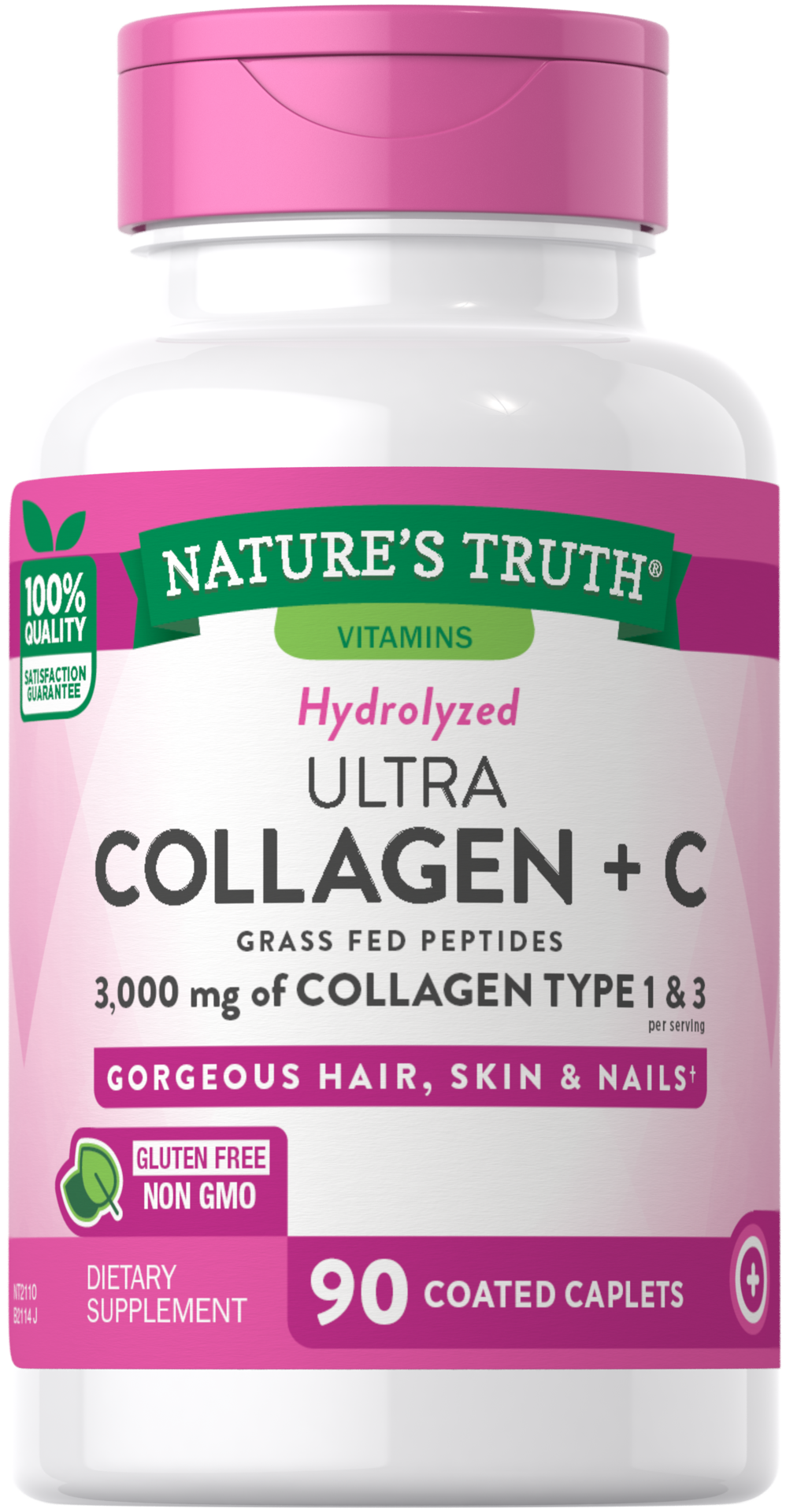 slide 1 of 5, Nature's Truth Ultra Collagen 1,000 mg Type I & III, 90 ct