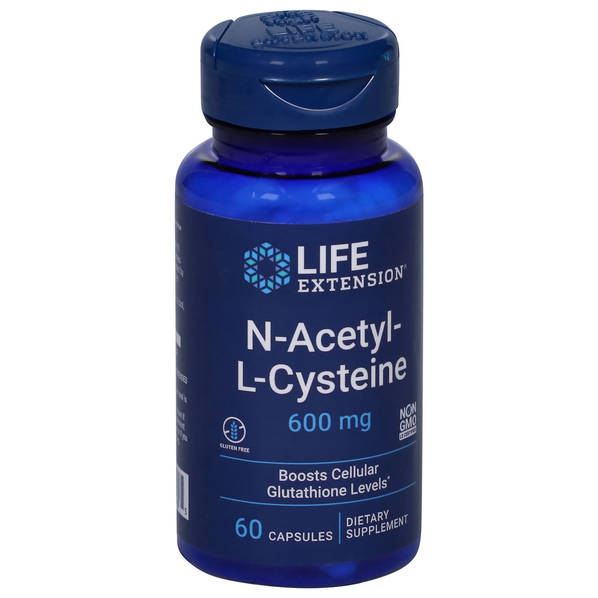 slide 4 of 9, Life Extension 600 mg N-Acetyl-L-Cysteine 60 Capsules, 1 ct