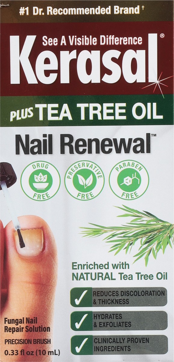 slide 6 of 9, Kerasal Plus Tea Tree Oil Nail Renewal 0.33 fl oz, 0.33 fl oz