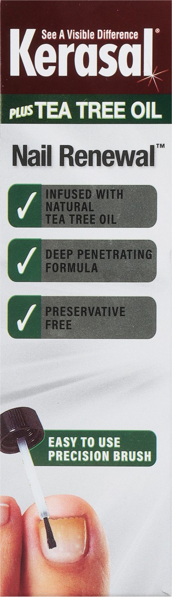 slide 7 of 9, Kerasal Plus Tea Tree Oil Nail Renewal 0.33 fl oz, 0.33 fl oz