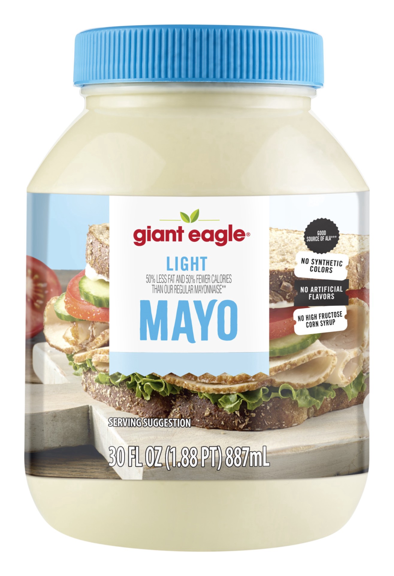 slide 1 of 1, Ge Light Mayonnaise, 30 oz