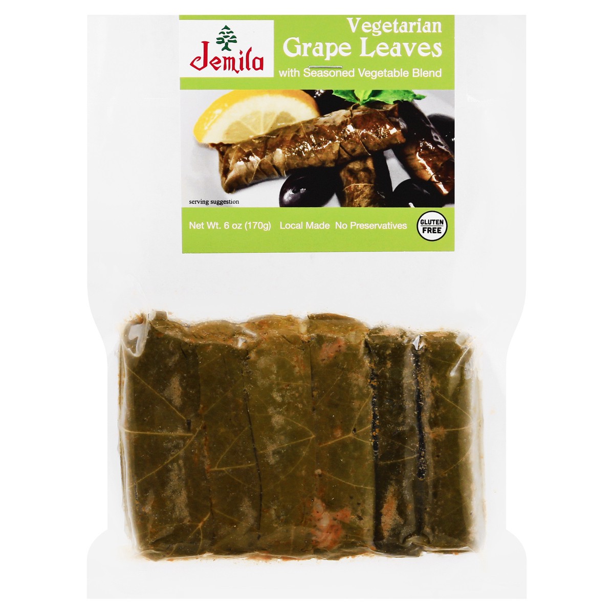 slide 11 of 13, Jemila Grape Leaves with Seasoned Vegetable Blend 6 oz, 6 oz
