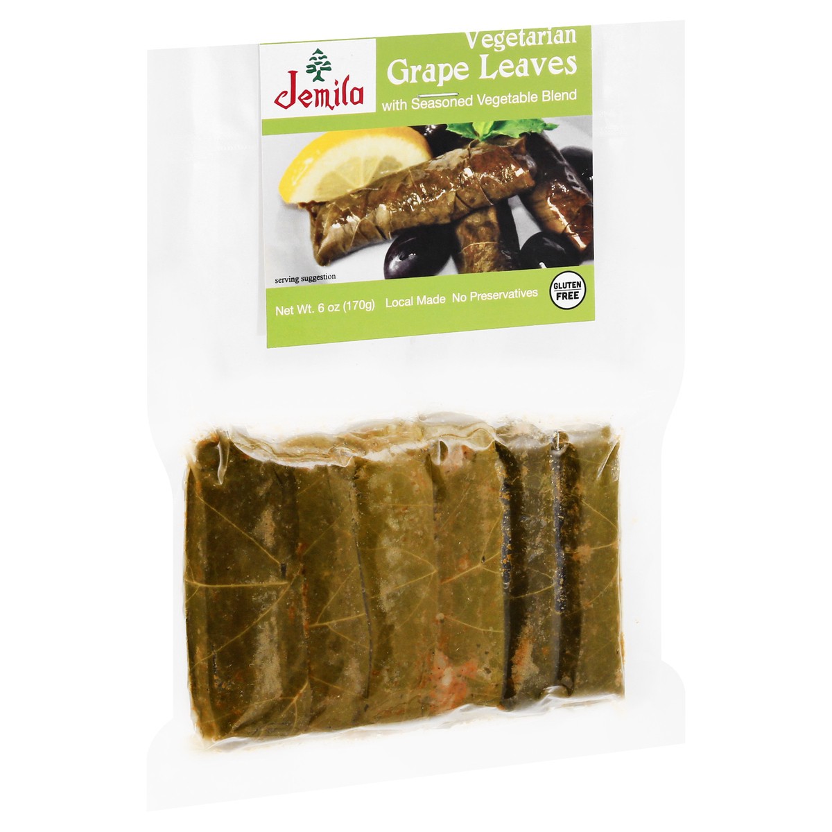slide 5 of 13, Jemila Grape Leaves with Seasoned Vegetable Blend 6 oz, 6 oz