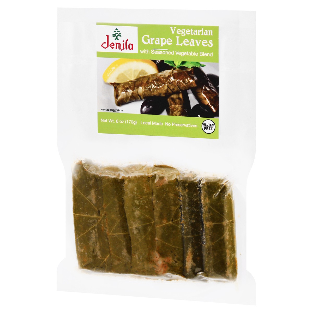 slide 2 of 13, Jemila Grape Leaves with Seasoned Vegetable Blend 6 oz, 6 oz