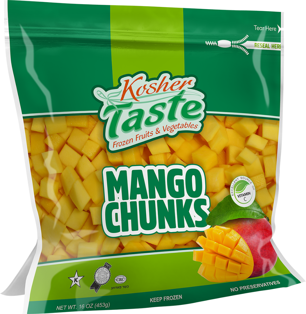 slide 1 of 1, Kosher Taste Mango Chunks, 16 oz