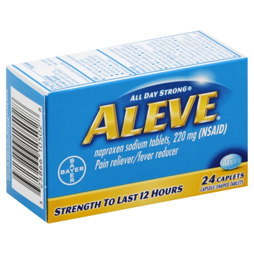 slide 1 of 1, Aleve Caplets, 24 ct