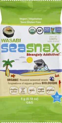 SeaSnax Wasabi Roasted Seaweed Snack 0.18 oz