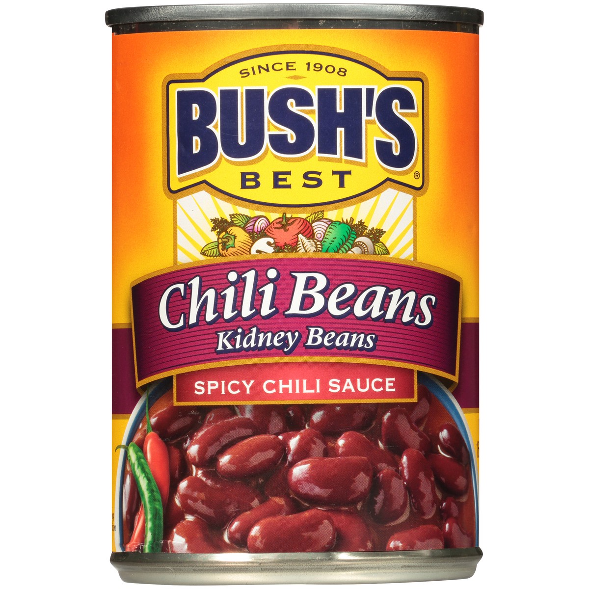 slide 1 of 7, Bush's Best Chili Beans Kidney Beans in a Spicy Sauce 16 oz. Can, 16 oz