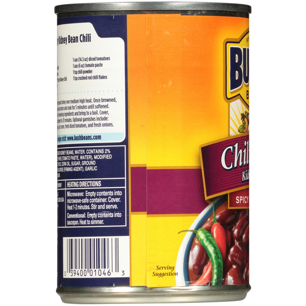 slide 6 of 7, Bush's Best Chili Beans Kidney Beans in a Spicy Sauce 16 oz. Can, 16 oz