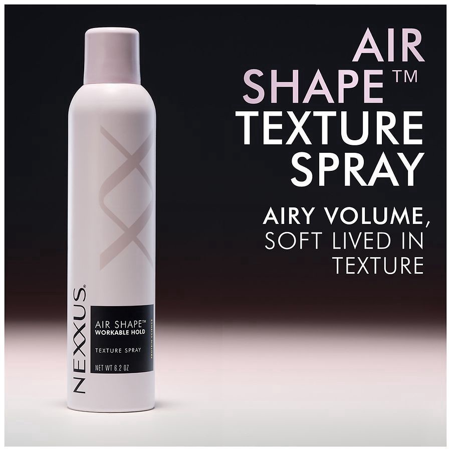 slide 5 of 5, Nexxus Air Shape Styling Spray, Workable Hold, 6.2 oz