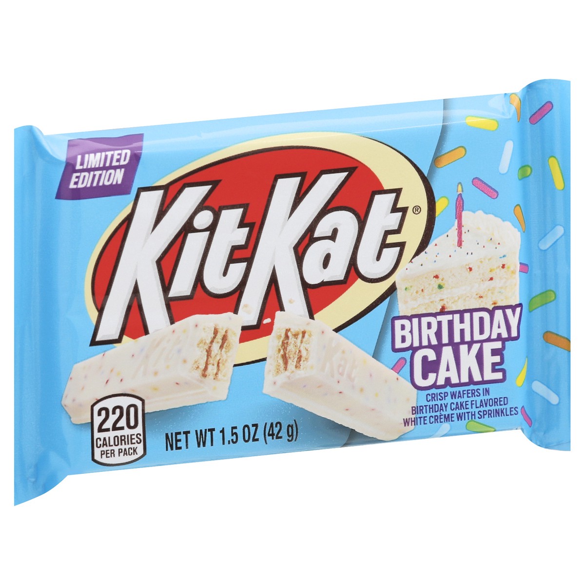 slide 4 of 10, KIT KAT Birthday Cake Flavored Crisp Wafers, 1.5 oz